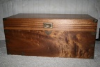 Antique Camphor Wood Chest w/ brass corners & clasp