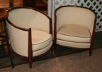 Pair of French Art Deco Tub Chairs