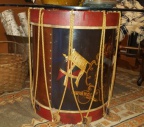 Painted Drum Table